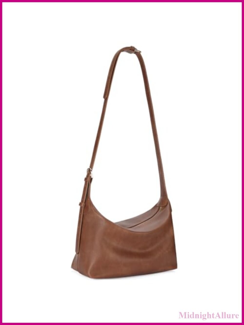 Soft PU Leather Hobo Crossbody Tote Bag Slouchy Shoulder Handbag